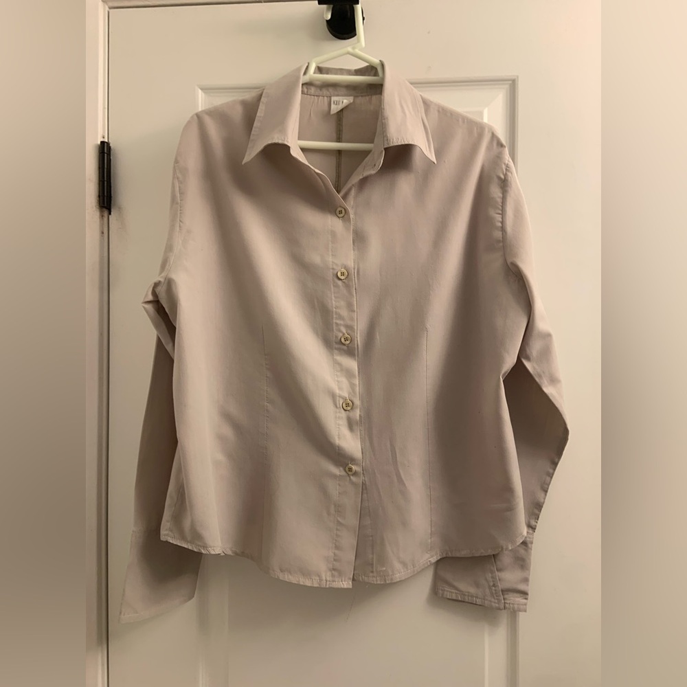 Women's Cream Button Down Shirt